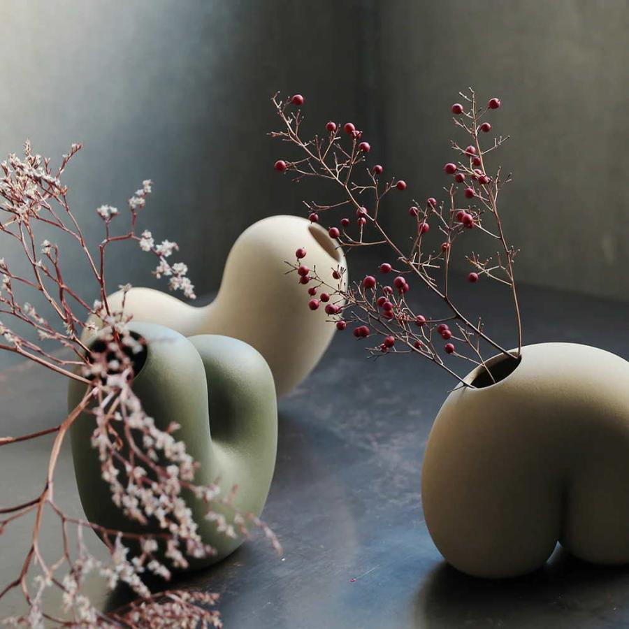 モリ Mori フラワーベース 花瓶 陶器 花器 置物 : インテリアショップ