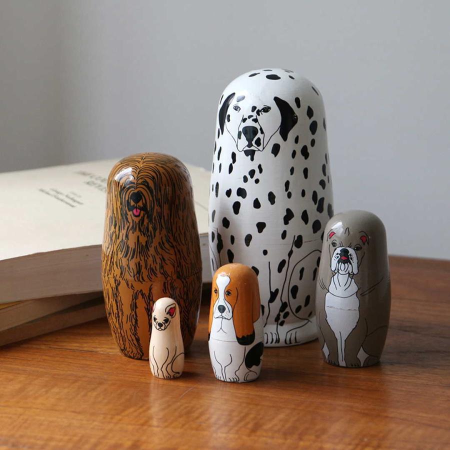パートナーズ Partners マトリョーシカ 犬 midori komatsu ドッグ 動物