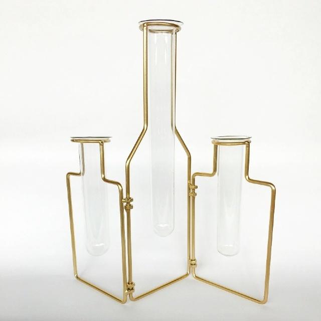 一輪挿し 花瓶 ガラス フラワーベース ステイブル ワイヤー ベース 3 ゴールド Stable Wire Vase3 Gold Stable Wire Vase3 Gold インテリアショップnorthern Line 通販 Yahoo ショッピング