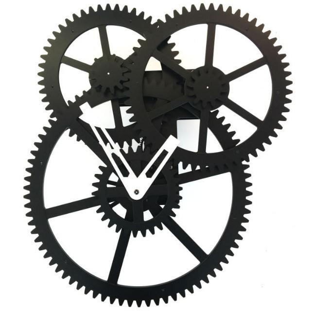 歯車 壁掛け時計 スイープムーブメント 連続秒針 掛け時計 トリプルギア ウォールクロック Triple Gear Wall Clock Triple Gear Wall Clock インテリアショップnorthern Line 通販 Yahoo ショッピング