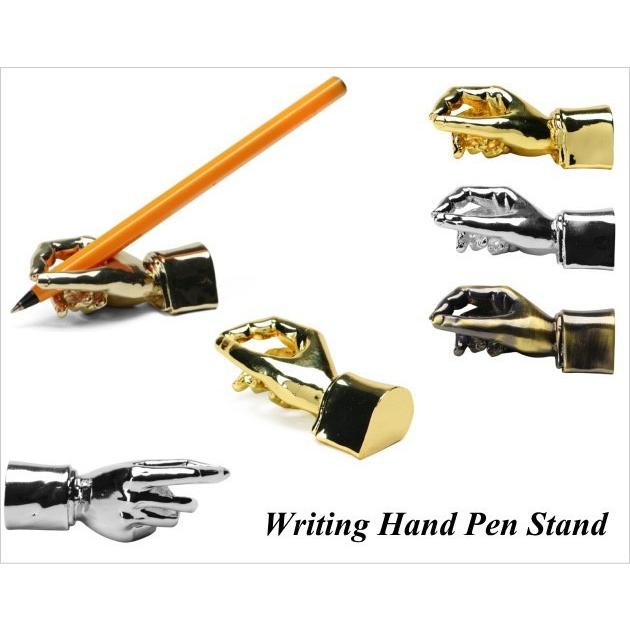 ペンスタンド ペン立て 1本 アンティーク Writing Hand Pen Stand ブラス｜n-l｜02