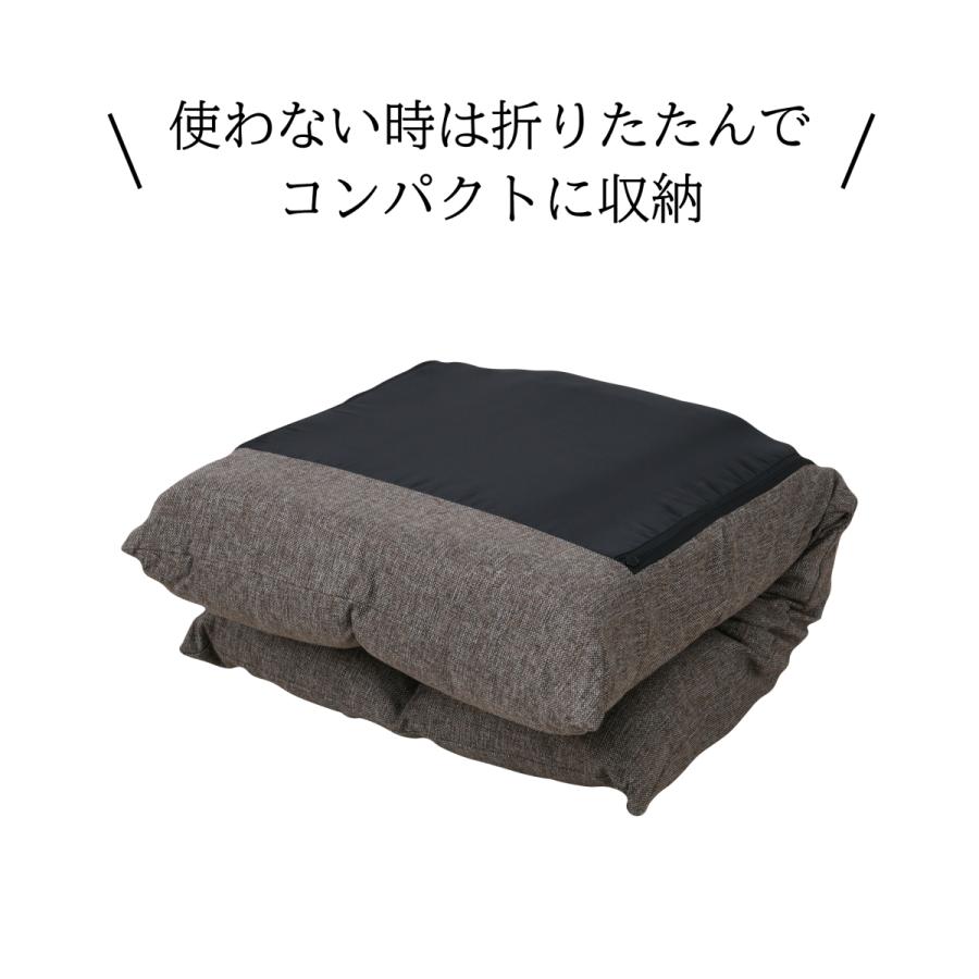 高反発 折りたたみ 座椅子 ブラウン 42段階リクライニング式