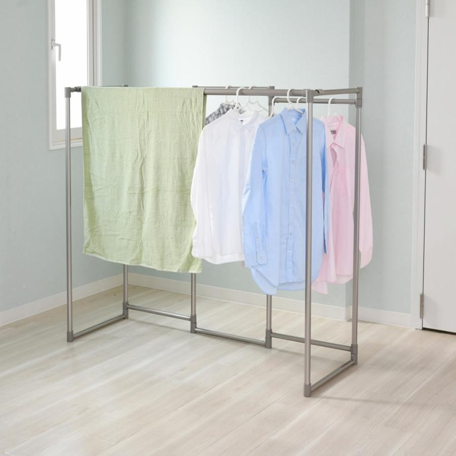 オシャレ物干し 日本製 コンパクト物干し アルミd型シンプル物干し ベランダ 室内 室内物干し たくさん干せる物干し 物干し台 N R 0067 エヌライフ 通販 Yahoo ショッピング