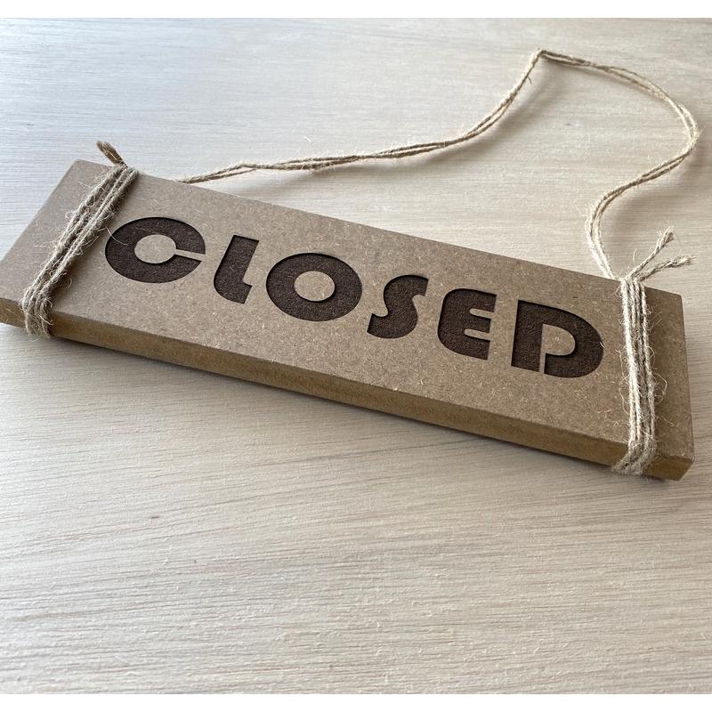 オープン クローズ 両面 看板 おしゃれな 木製 プレート OPEN CLOSED