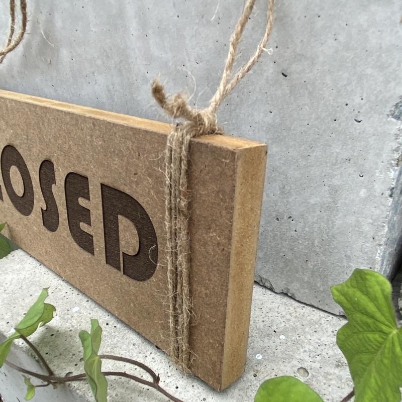 オープン クローズ 両面 看板 おしゃれな 木製 プレート OPEN