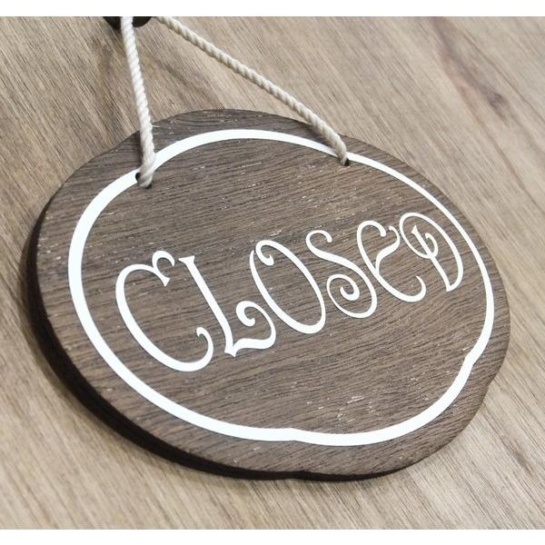 オープン クローズ看板 おしゃれな 木製プレート Open Closed 両面 サイン 営業中 ハンドメイド インテリア 手作り雑貨 Hm White Brown Open Closed Sign N Lighting ヤフーshop 通販 Yahoo ショッピング