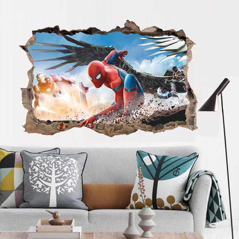 ウォールステッカー スパイダーマン ホームカミング 3d壁シール アイアンマン 鋼の翼 ヒーロー 配送料無料 143s N M 通販 Yahoo ショッピング