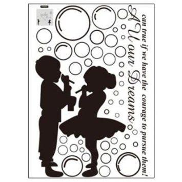 ウォールステッカー 子どもとシャボン玉 壁シール お洒落な 英語 モノクロ ドリーム 送料無料 N6p0g7eqch N M 通販 Yahoo ショッピング