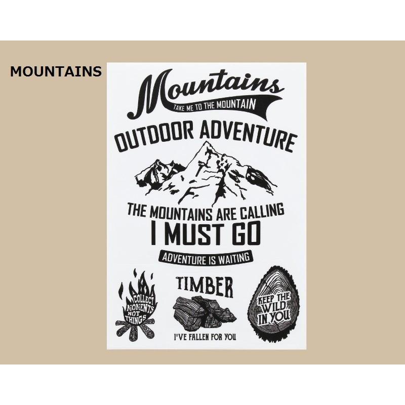 楽天カード分割 ウォールステッカー マウンテン アウトドア アドベンチャー 壁シール 黒色 ワンポイント 英語サイン 送料無料 Atlantide1 Com