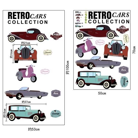 即日発送 ウォールステッカー レトロな外車 乗り物 壁シール クラシックカー 男の子 リビング 寝室 送料無料 Babylonrooftop Com Au