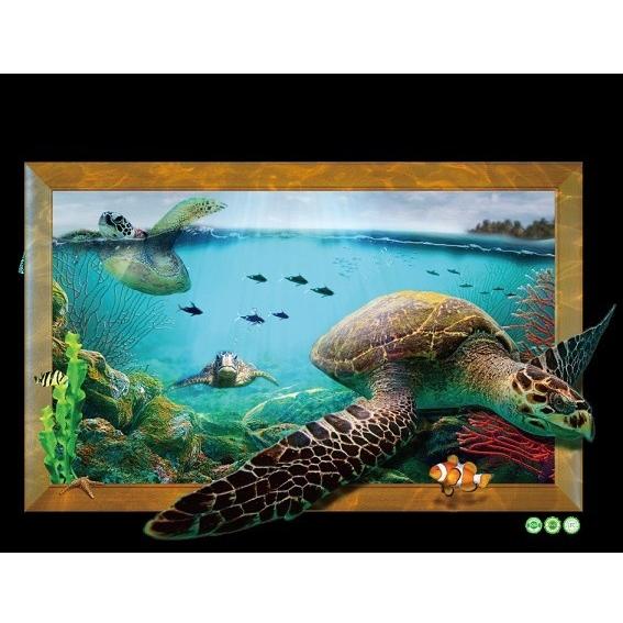 ウォールステッカー 大迫力 優雅に泳ぐ ウミガメ3匹 3d 壁シール 海中 エメラルドグリーン 透明感 送料無料 P98eh07idp N M 通販 Yahoo ショッピング