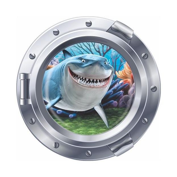 ウォールステッカー 潜水艦窓から ファインディングニモのサメ シール式壁紙 さんご 海底 ディズニー キャラクター 送料無料 P9pre15cdx N M 通販 Yahoo ショッピング