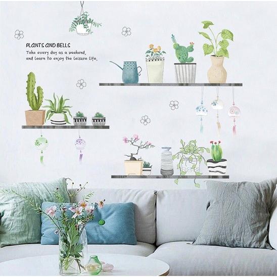 ウォールステッカー 盆栽 サボテンと風鈴 ガーデン 壁紙シール じょうろ 観葉植物 植木 英文字 送料無料 Pjtvr0aw7e N M 通販 Yahoo ショッピング