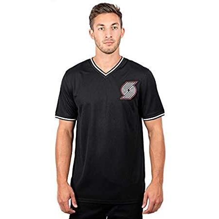 Nba メンズ ジャージ Tシャツ Vネック エアメッシュ 半袖tシャツ チームロゴ ブラック Xx Large ブラック好評発売中 オープニング