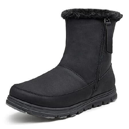 おしゃれな海外ブランド、欧米輸入品のお店VEPOSE Women's 63 Winter Boots Black Mid Calf Snow Booties Warmly Fur with Outer Zipper Works Size 8(CJY963 black 08)【並行輸入品】好評発売中！