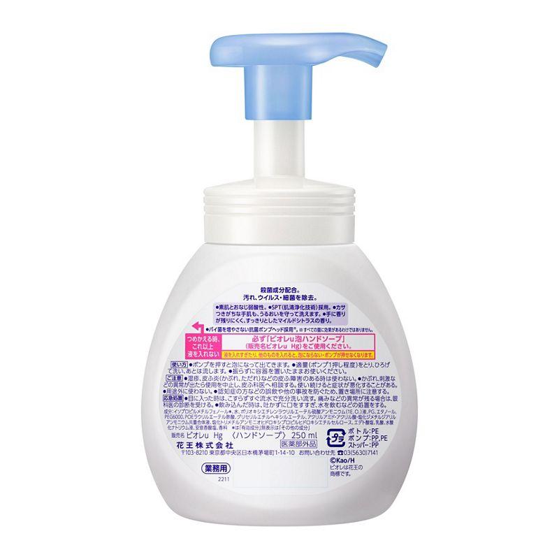 Biore 花王 ビオレu泡ハンドソープ 業務用 ポンプ 250mL Biore 花王 ビオレu泡ハンドソープ 業務用 ポンプ 250mL