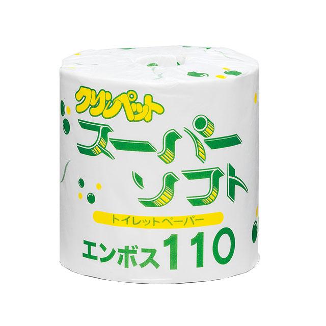 クリンペット トイレットペーパー スーパーソフトエンボス110（JIS