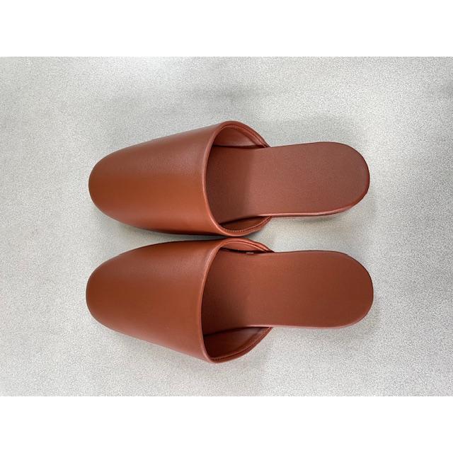ビニールスリッパ ブラウン Mサイズ 約25.5cm （一般的なサイズ）1足