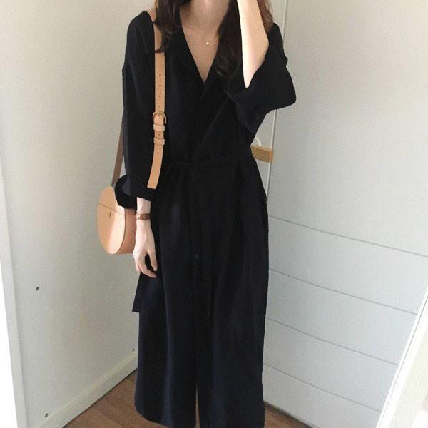 ロングシャツ ワンピース ナチュラルロングワンピ カーディガン 長袖 レディース メール便のみ送料無料2 C Aultop 243 N Mart 通販 Yahoo ショッピング