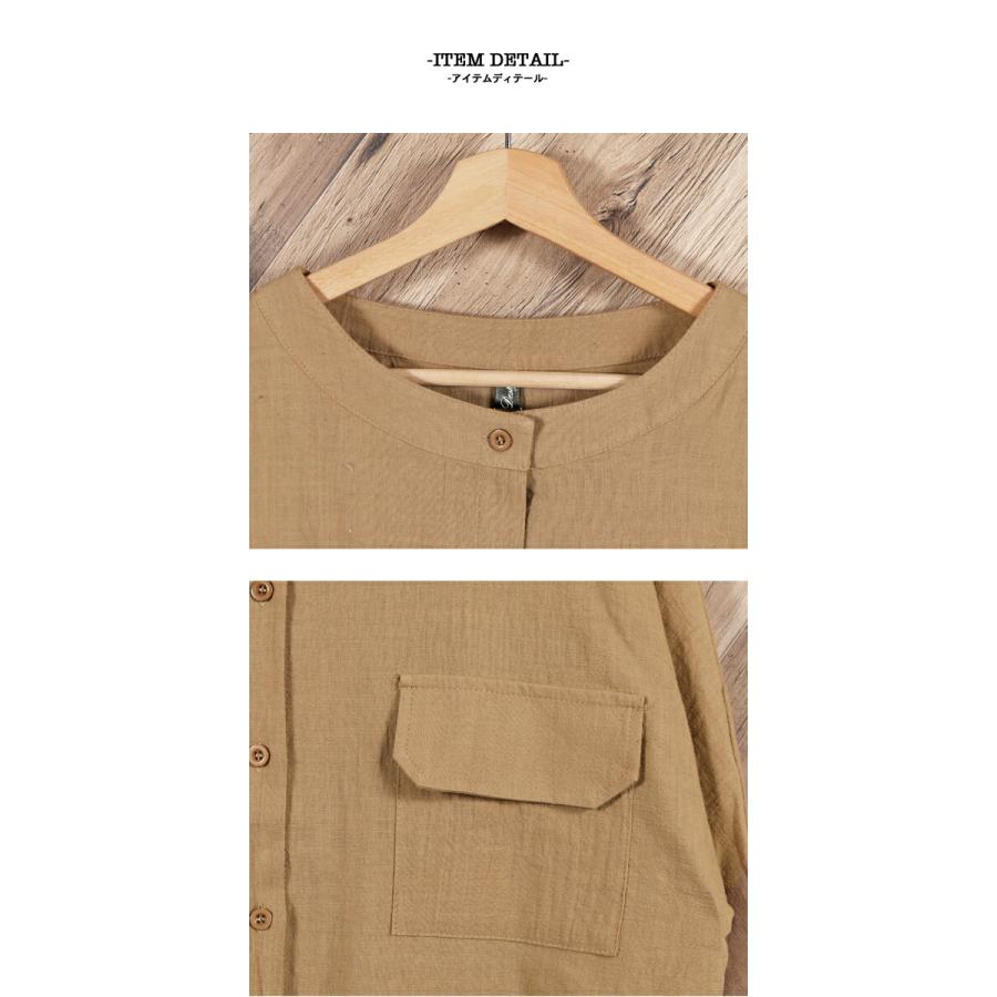 シャツ/ブラウス(長袖/七分) TAN long shirts 日本製》7分袖カプリシャツ(ブラウス・シャツ) | MICHEL KLEIN HOMME
