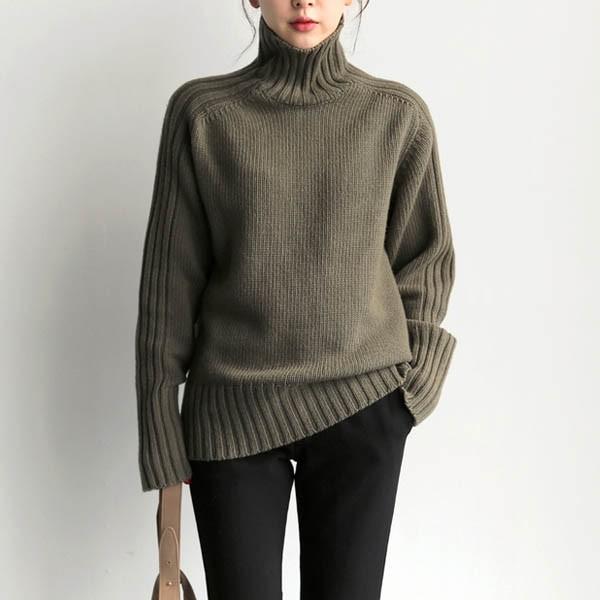 ニット レディース トップス ハイネック リブニット セーター 秋冬 ゆったり タートルネック おしゃれ宅配便送料無料 C Aultop 331 N Mart 通販 Yahoo ショッピング
