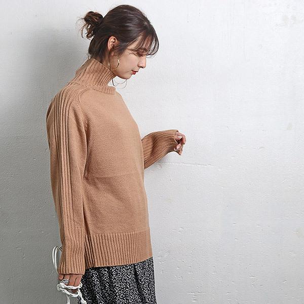 ニット レディース トップス ハイネック リブニット セーター 秋冬 ゆったり タートルネック おしゃれ 宅配便送料無料 C Aultop 331 N Mart 通販 Yahoo ショッピング