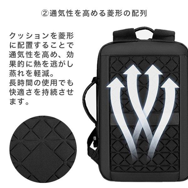 リュック メンズ ビジネス バッグ 軽量 3WAY PC USBポート 大容量 機能