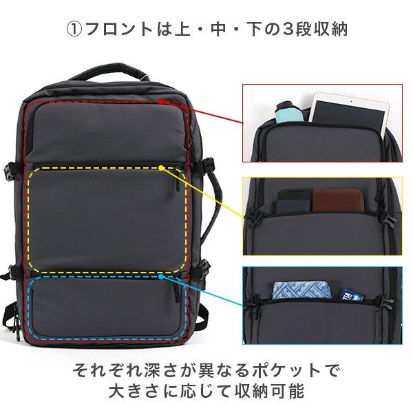 リュック メンズ ビジネス バッグ 軽量 3WAY PC USBポート 大容量 機能