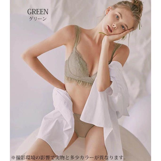 ブラジャー ノンワイヤー ショーツ セット レディース 快適 下着
