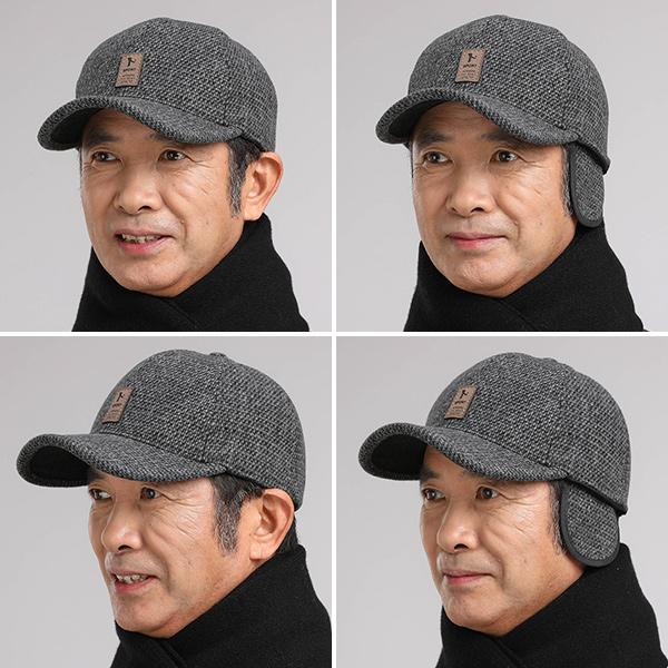 MARK&LONA完売品 黒 スパンコール付き 帽子　耳当て付き c-etc-398-01.jpg