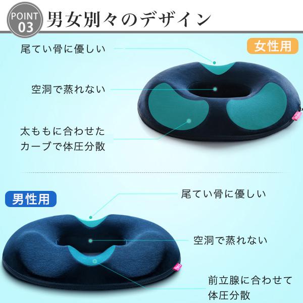 円座クッション ドーナツクッション 丸型クッション 骨盤 矯正 腰痛