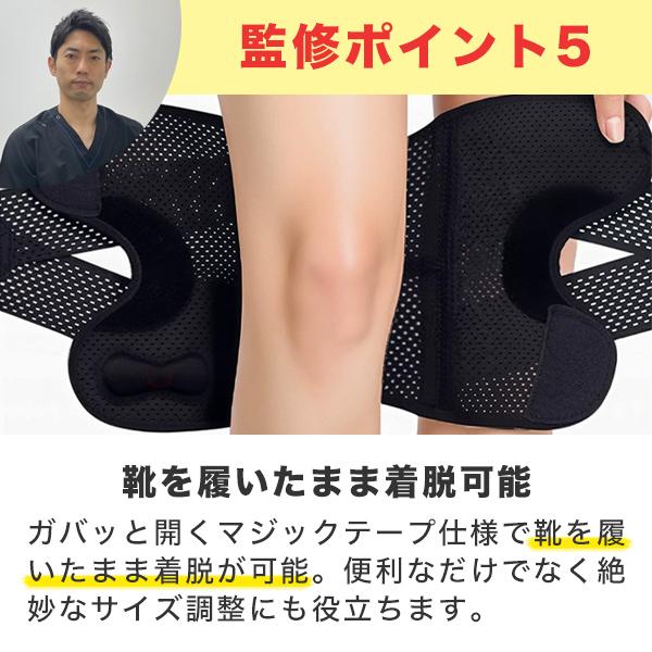 医師監修】膝サポーター ひざサポーター 膝固定 ひざ固定 メッシュ 夏