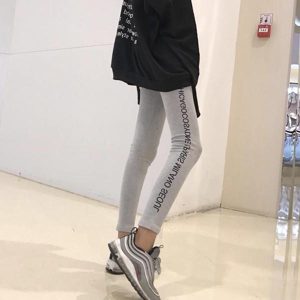 リブ レギンス レディース パンツ コーデ スキニー おしゃれ 綿 スポーツ ライン スパッツ ロゴ 30代 40代 50代メール便のみ送料無料2 C Lg 013 N Mart 通販 Yahoo ショッピング