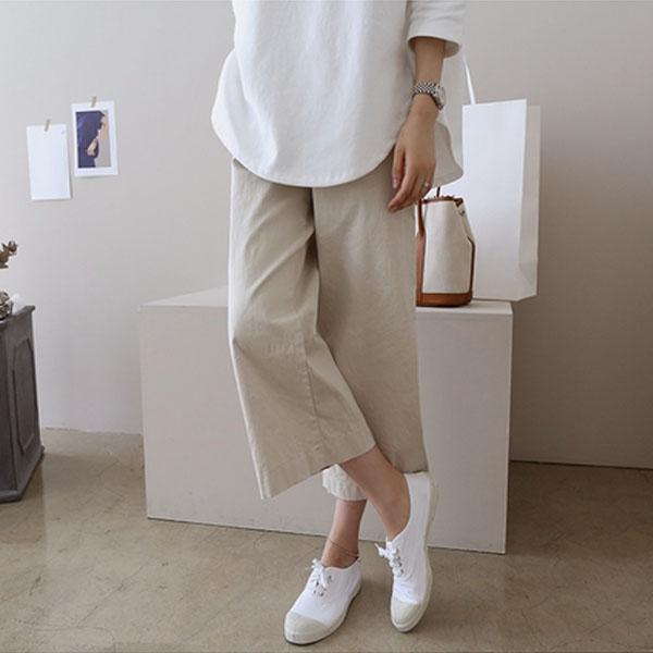 ゴムウエストワイドパンツ 大人 ゆったり 夏 大きいサイズ