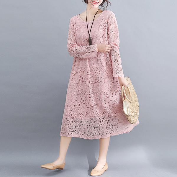 ワンピース 総レース レディース ロング 長袖 シースルー袖 結婚 ワンピース 総レース レディース ロング 長袖 シースルー袖 結婚