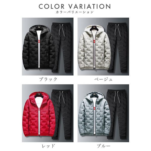 中綿ジャケット パンツ メンズ セットアップ セット 中綿 防寒 暖かい