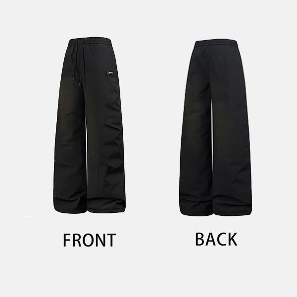 中綿パンツ 暖かい ダウンパンツ メンズ ボアパンツ ストレートパンツ