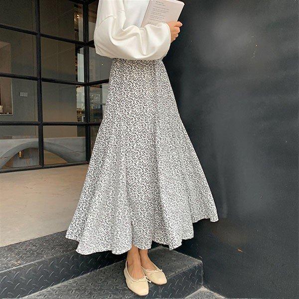 花柄スカート ロング レディース ミモレ丈 総柄 フラワー
