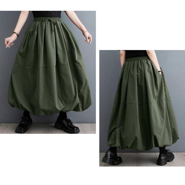 【美品】　近年モデル　クラネ　ボリュームフレアマキシスカート　黒 CLANE - ボリュームフレアマキシスカート - VOLUME FLARE MAXI