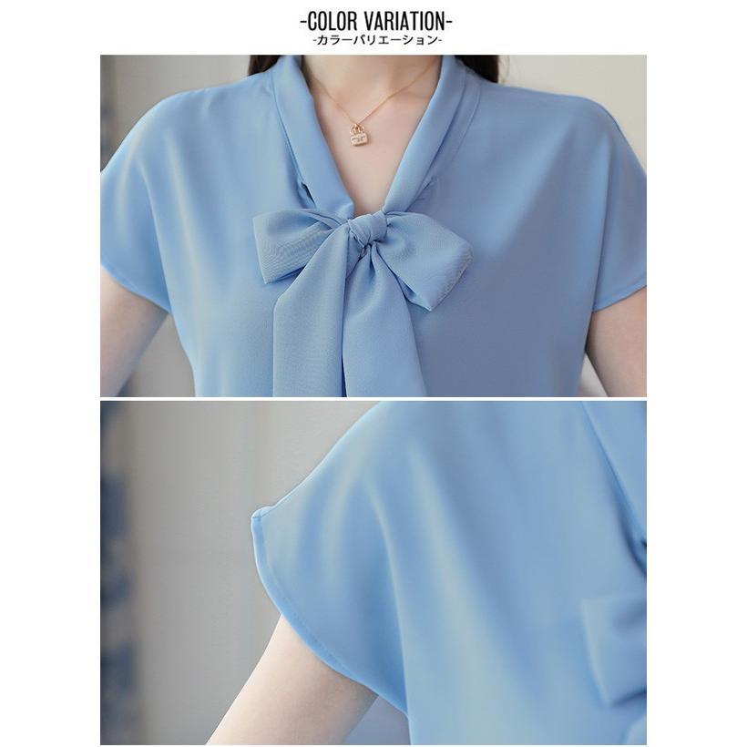 ブラウス レディース トップス Vネック シフォン シャツ シフォンブラウス Vネックシャツ おしゃれ メール便のみ送料無料1 C Sltop 295 N Mart 通販 Yahoo ショッピング