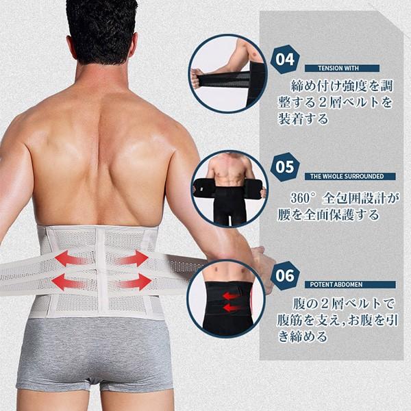 腰用サポーターベルト 通気性ベルト コルセット 姿勢矯正 腰痛対策