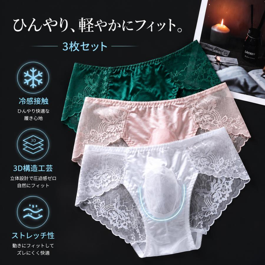   メンズ　ブリーフ　 Mサイズ 3色セット メンズビキニ オールウェックス ブリーフ レース メッシュ 透け感下着