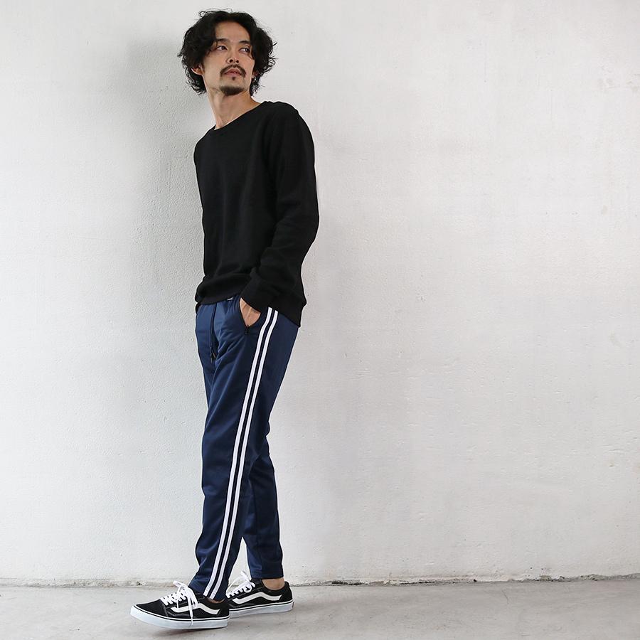 ジャージパンツ メンズ ボトムス スリム スキニー 細身 サイドライン ジャージパンツ メンズ ボトムス スリム スキニー 細身 サイドライン