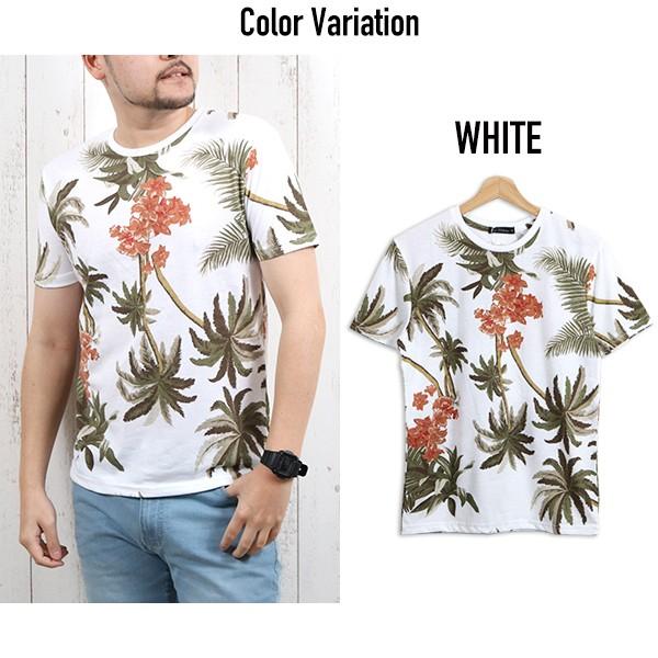 Tシャツ メンズ 半袖tシャツ 花柄 プリント 総柄 ボタニカル おしゃれ カジュアル サーフ メール便のみ送料無料2 S Ts N Mart 通販 Yahoo ショッピング