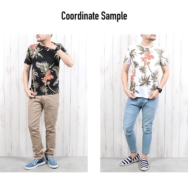 Tシャツ メンズ 半袖tシャツ 花柄 プリント 総柄 ボタニカル おしゃれ カジュアル サーフ メール便のみ送料無料2 S Ts N Mart 通販 Yahoo ショッピング