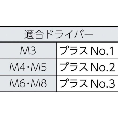 ＴＲＵＳＣＯ トラス頭小ねじ ユニクロ 全ネジ Ｍ４×８ ２１０本入 B04-0408  【159-2947】｜n-nishiki｜02