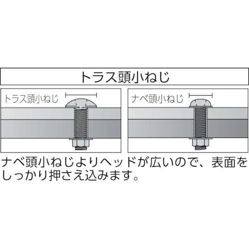 ＴＲＵＳＣＯ トラス頭小ねじ ユニクロ 全ネジ Ｍ４×８ ２１０本入 B04-0408  【159-2947】｜n-nishiki｜04