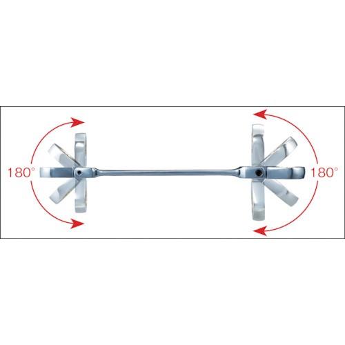 スーパー ギアレンチ ダブルフレックスタイプ 六角対辺：８×１０ Ｌ＝１７７ｍｍ GRW810DF  【449-3729】｜n-nishiki｜02