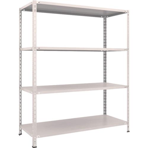 トラスコ中山 ＴＲＵＳＣＯ 軽量棚 中棚ボルトレス型１５００Ｘ６００Ｘ１８００ ４段 ネオグレー L65W-14 NG(ネオグレー)