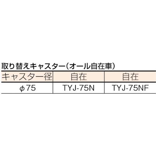 ＴＲＵＳＣＯ 樹脂製平台車 ルートバン ４００Ｘ６００ オール自在 グリーン MP-600J (オールジザイ キャスター)  【504-2534】｜n-nishiki｜02